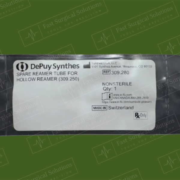Synthes 309.280 SPARE REAMER TUBE FOR HOLLOW REAMER (309.250)