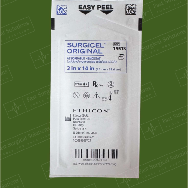 SURGICEL 1951S Absorbable Hemostat 2”x14”