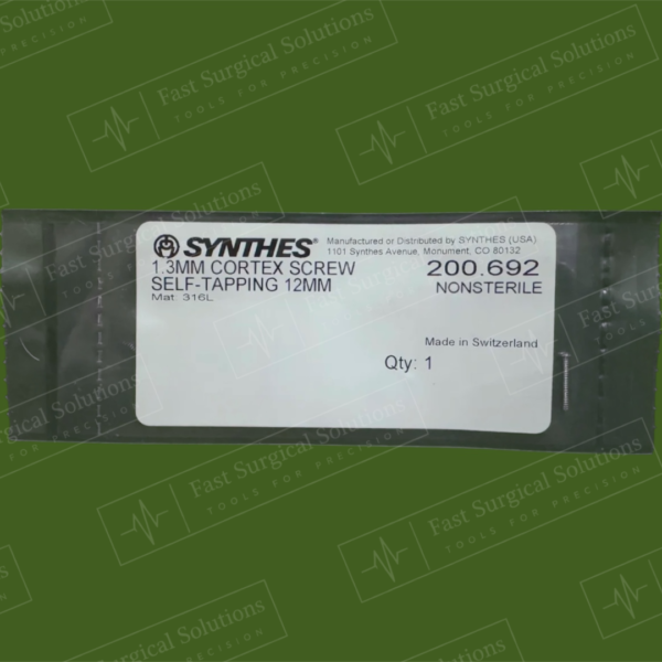 Synthes 200.692 1.3MM CORTEX SCREW SELF-TAPPING 12MM