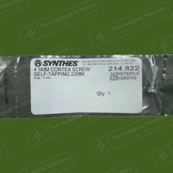 Synthes 214.822 4.5MM CORTEX SCREW SELF-TAPPING 22MM