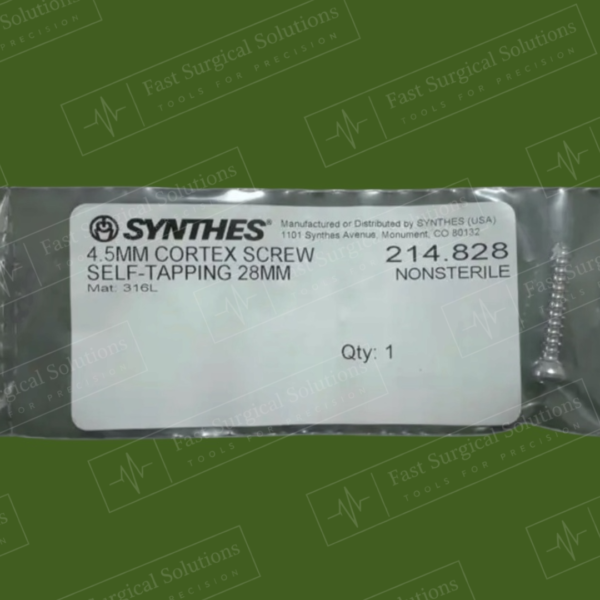 Synthes 214.828 4.5MM CORTEX SCREW SELF-TAPPING 28MM