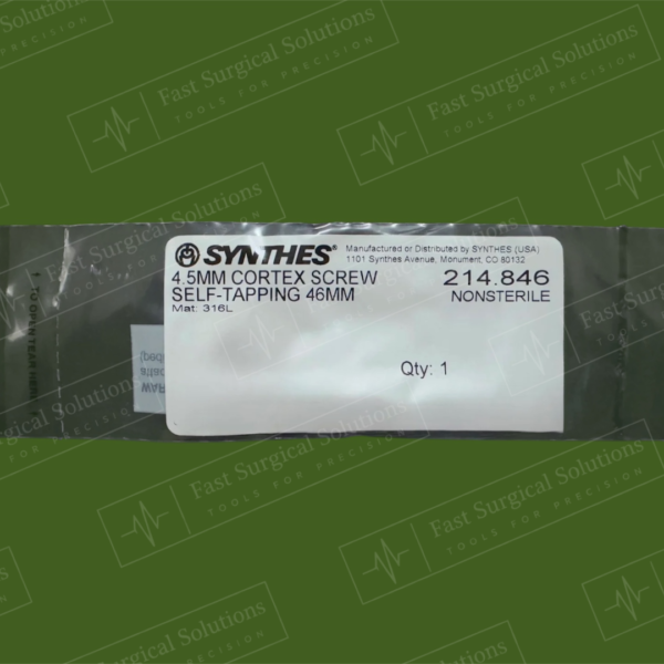 Synthes 214.846 4.5MM CORTEX SCREW SELF-TAPPING 46MM