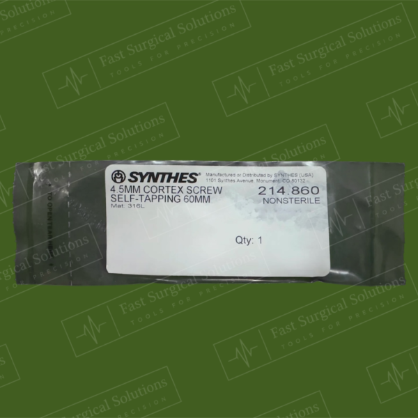 Synthes 214.860 4.5MM CORTEX SCREW SELF-TAPPING 60MM