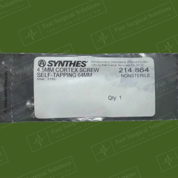 Synthes 214.864 4.5MM CORTEX SCREW SELF-TAPPING 64MM