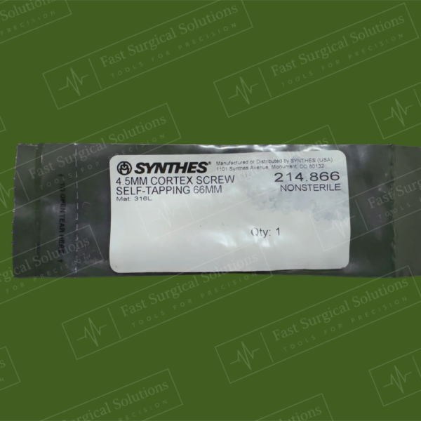 Synthes 214.866 4.5MM CORTEX SCREW SELF-TAPPING 66MM