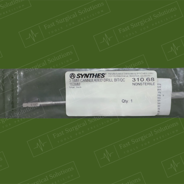 Synthes 310.68 3.5MM CANNULATED DRILL BIT/QC 160MM