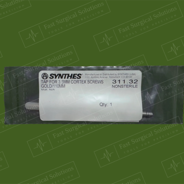 Synthes 311.32 TAP FOR 3.5MM CORTEX SCREWS GOLD/110MM