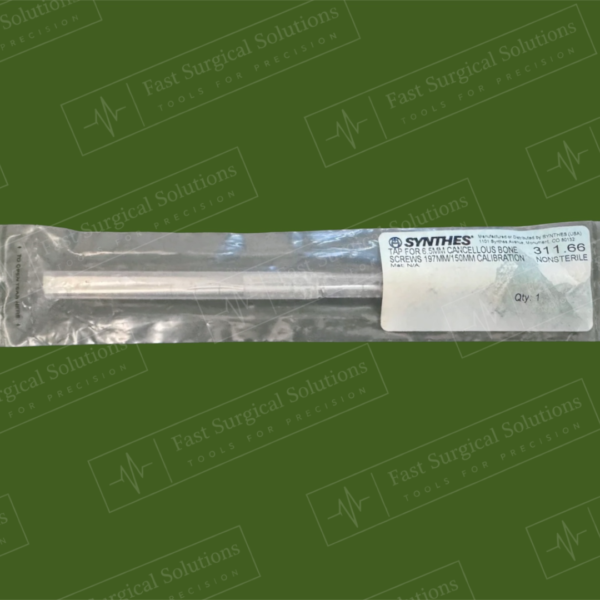 Synthes 311.66 TAP FOR 6.5MM CANCELLOUS BONE SCREWS 197MM/150MM CALIBRATION
