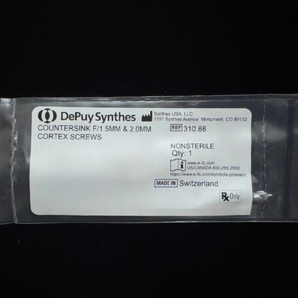 Synthes 310.88 COUNTERSINK F/1.5MM & 2.0MM CORTEX SCREWS