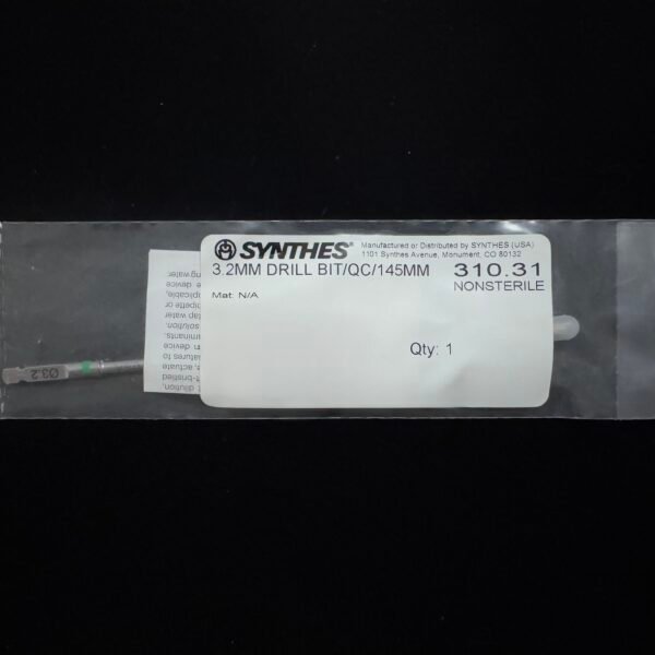 Synthes 310.31 3.2MM DRILL BIT/QC/145MM 310.31