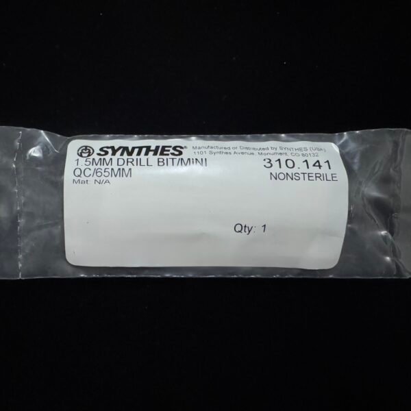Synthes 310.141 1.5MM DRILL BIT/MINI QC/65MM