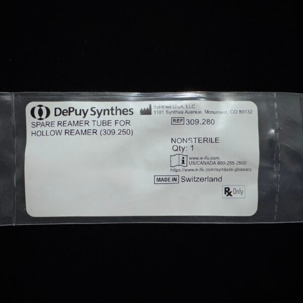 Synthes 309.280 SPARE REAMER TUBE FOR HOLLOW REAMER (309.250)