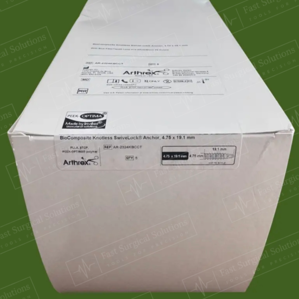 Arthrex AR-2324KBCCT BioComposite Knotless SwiveLock Anchor, 4.75 x 19.1 mm (Qty 5)